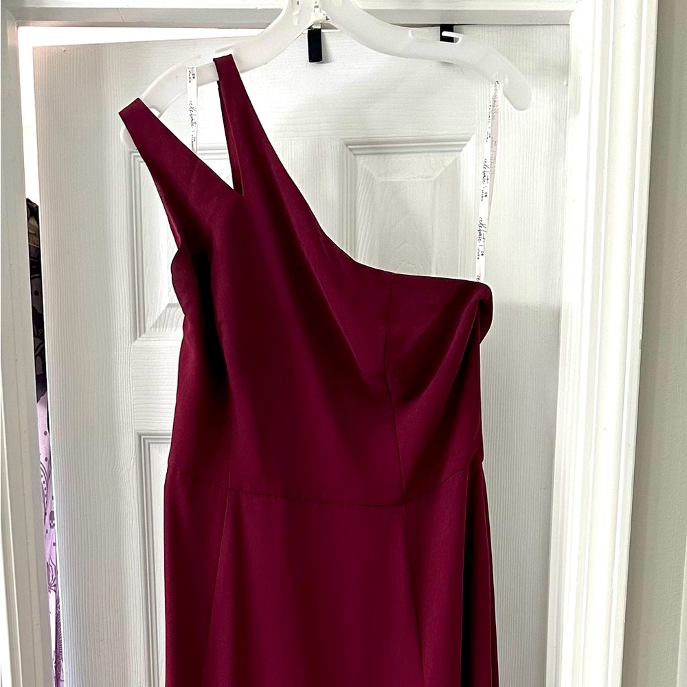 Off Shoulder bridesmaid dress, full length